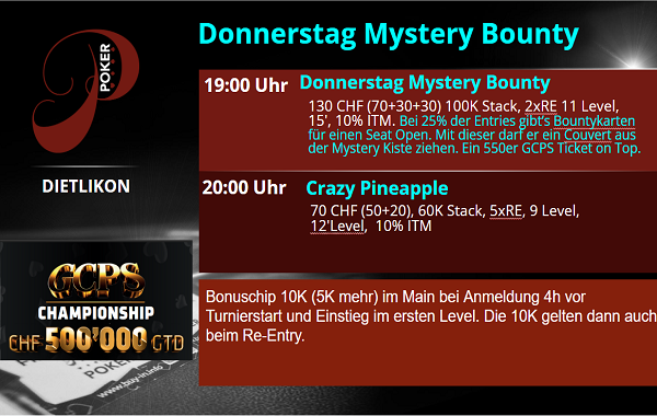 Donnerstag Mystery Bounty - 550er GCPS on Top