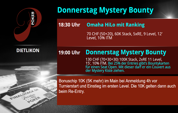 Donnerstag Mystery Bounty