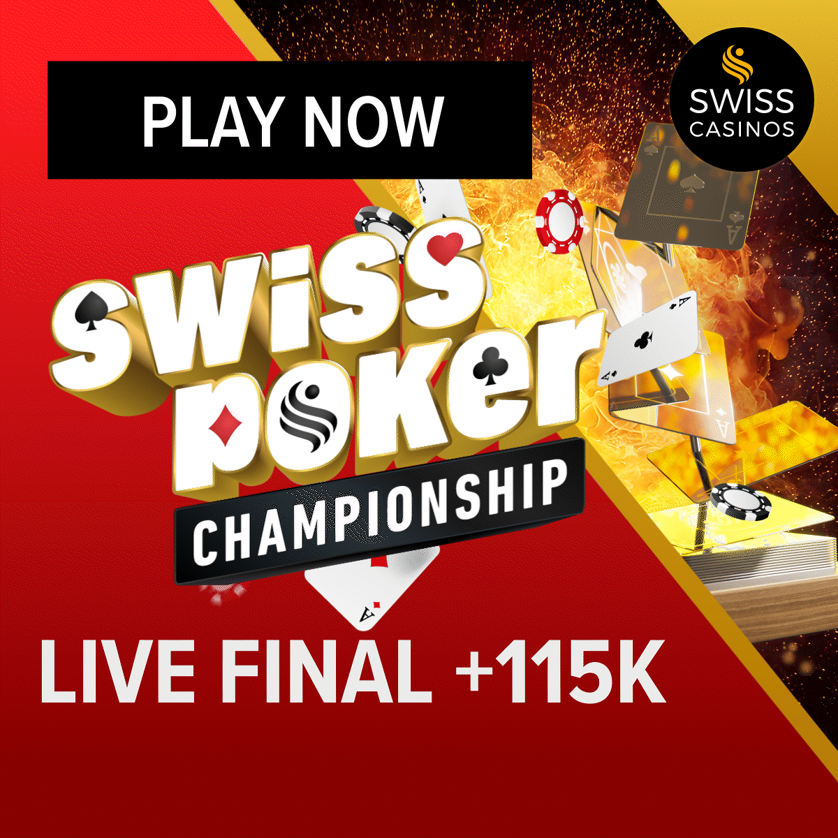 Swiss Poker Championship 19.05.24 23:59 Uhr - 02.06.2024 23:59 Uhr