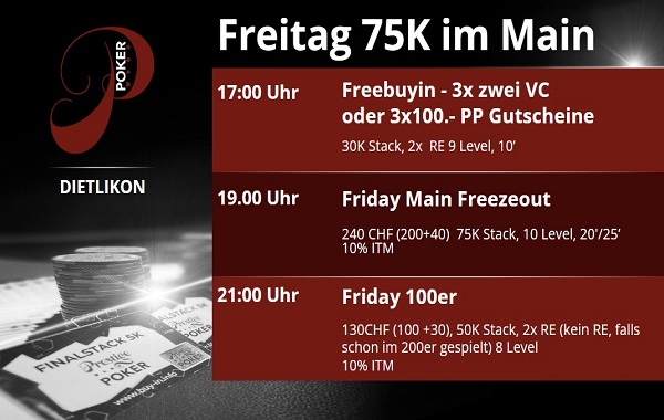 Friday Main Freezeout - 75K