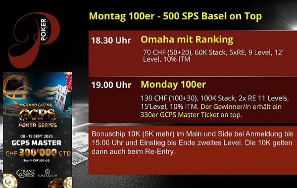 PP am Montag - GCPS Master Ticket on top