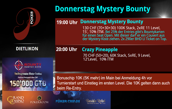 Mystery Bounty - 2x 290er BHD LI Ticket on top