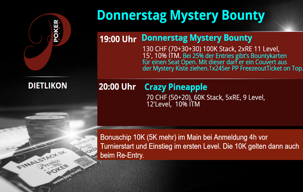Donnerstag Mystery Bounty - PP Friday on Top