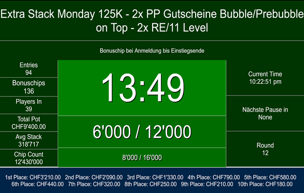125K Extra Stack Monday - 2x100 on top