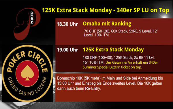 125K Extra Monday - 340er Summer Special Luzern on top