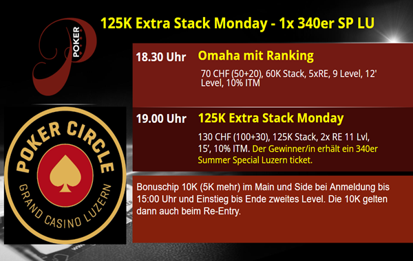 125K Extra Monday- 1x SP LU 340